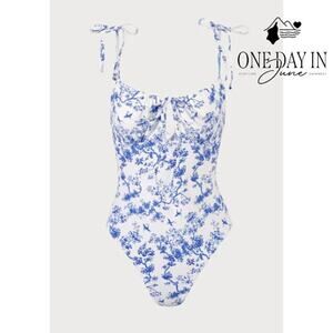 Berlook Floral One Piece Swimsuit Size XL